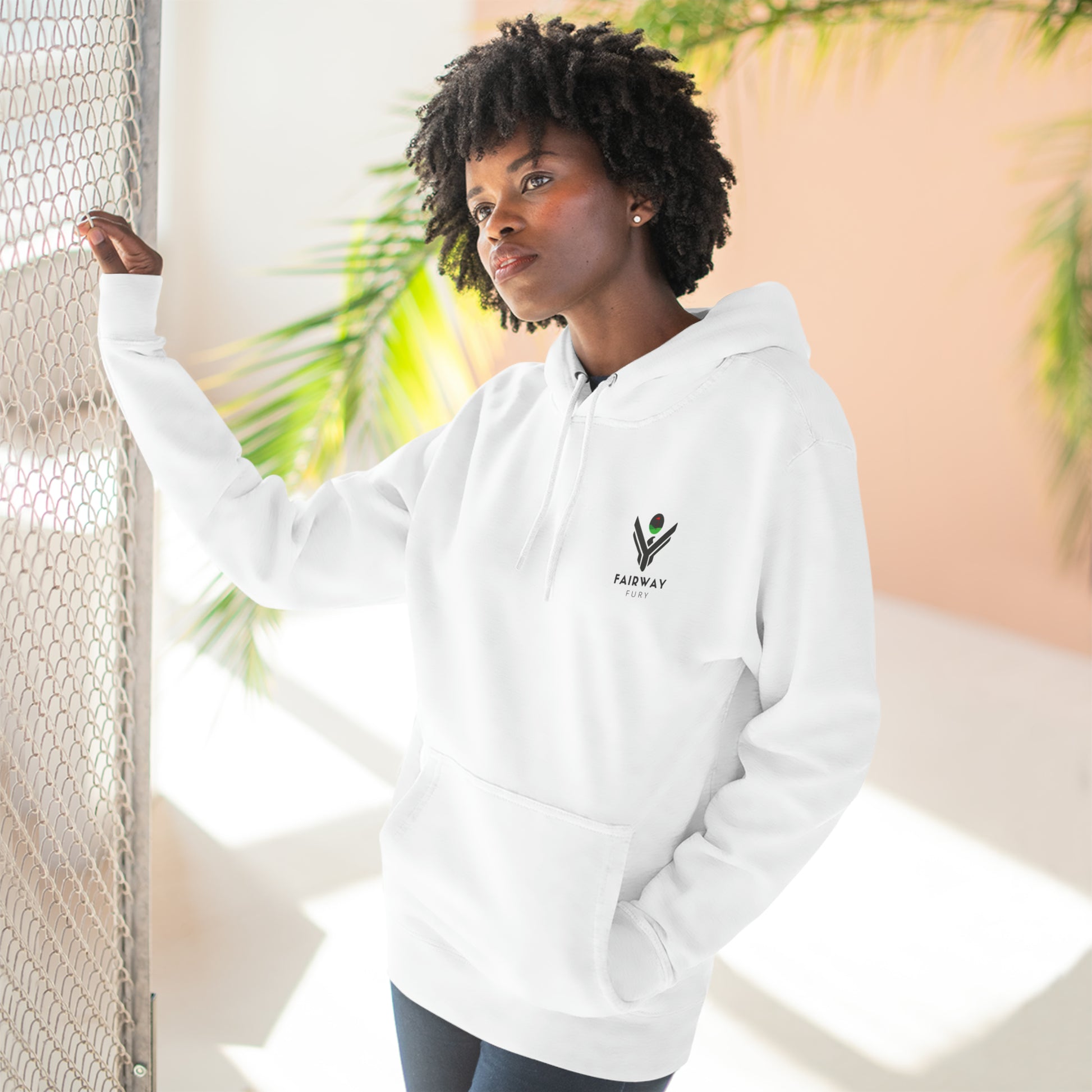 Three-Panel Fleece Hoodie